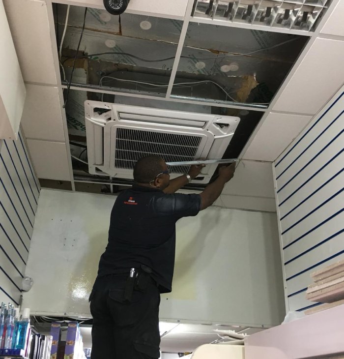 Installing an air conditioning system